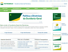 Tablet Screenshot of ouvidoria.petrobras.com.br